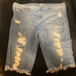 New York and Company Jean Shorts